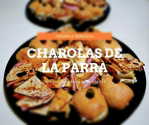 Comidas de la parra charolas